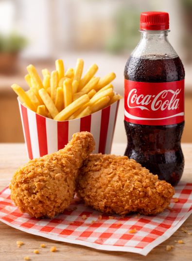 2pcs + chips + 500 ML Soda